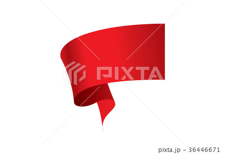 vector red ribbon 36446671