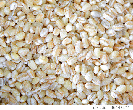 Heap of pearl barley 36447374