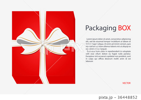 Cardboard Box with Ribbon and Bowknot Cardboard Box with Ribbon and Bowknot 36448852
