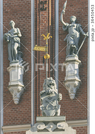 Fragment of the facade of the Blackhead House in 36450453