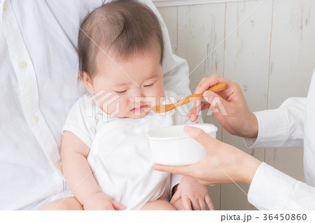 離乳食と赤ちゃん 離乳食と赤ちゃん 36450860