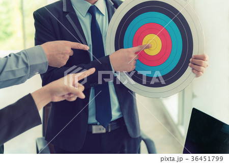 Business goal and creative idea teamwork 36451799
