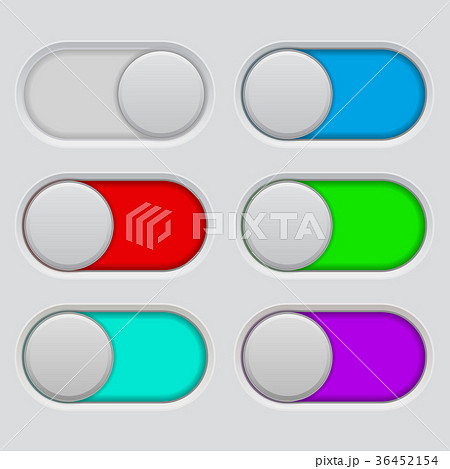 Toggle switch buttons. On and Off 36452154