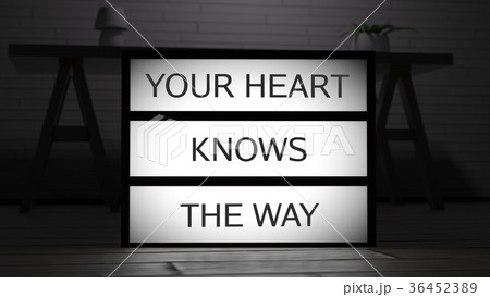 Your Heart Knows The Way Lightbox 36452389