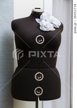 Female lady valet mannequin with adjustable sizes. Female lady valet mannequin with adjustable sizes. 36452716