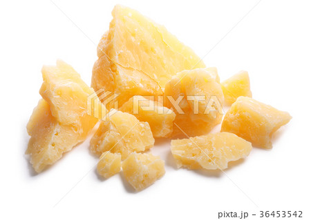 Rough mature Parmesan cheese pieces, paths 36453542
