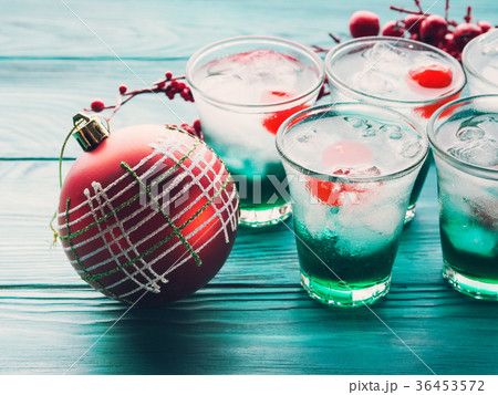 Christmas holiday party green and red drinks Christmas holiday party green and red drinks 36453572
