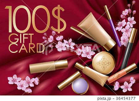 3D realistic Valentine Day gift card template 3D realistic Valentine Day gift card template 36454377