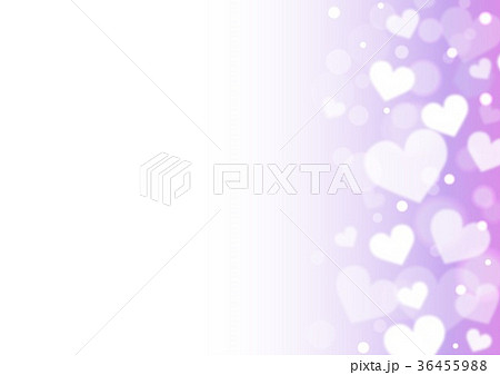 紫ハートイメージ背景のイラスト素材