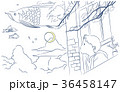 大人の塗り絵（空飛ぶ魚） 36458147