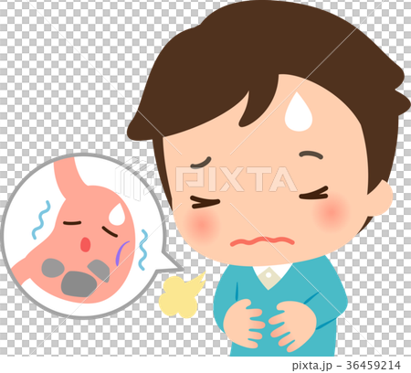 Young man suffering from stomach upset Young man suffering from stomach upset 36459214