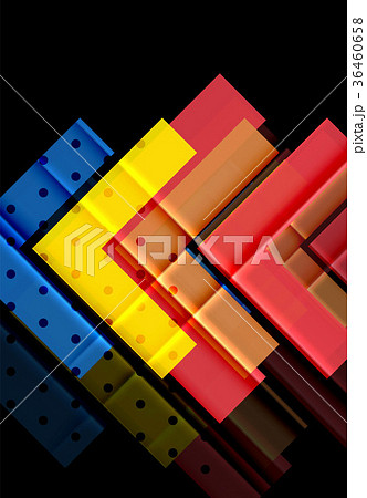 Color arrows on black background Color arrows on black background 36460658