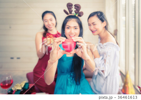 Christmas and new year party theme whit three asia Christmas and new year party theme whit three asia 36461613