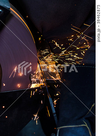Industrial Grinder and Sparks 36462875