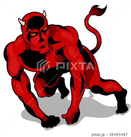 Muscular Red Devil 36465487