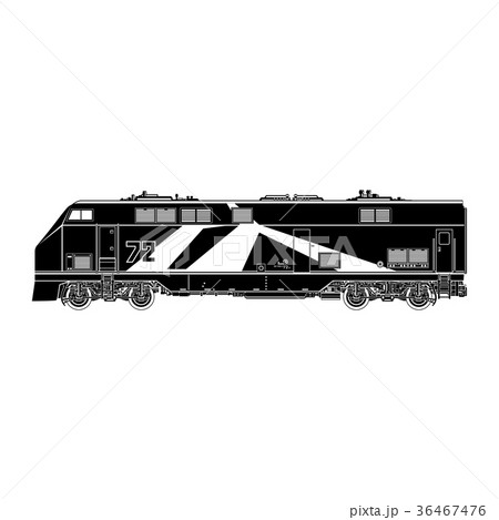 Locomotive Silhouette on White Background Locomotive Silhouette on White Background 36467476