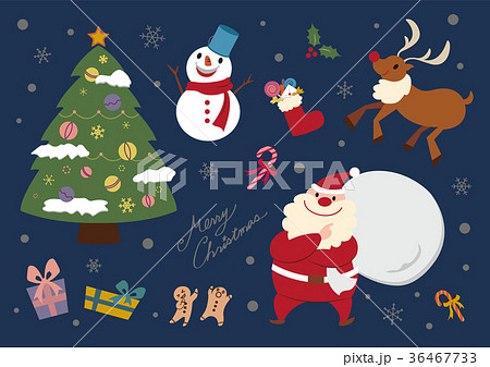 クリスマス イラスト セットのイラスト素材 [36467733] - PIXTA