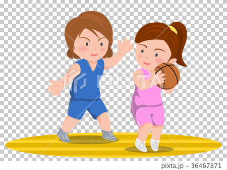 バスケットボール オフェンスとディフェンス 女子 バスケットボール オフェンスとディフェンス 女子 36467871
