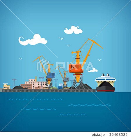 Cargo Sea Port Cargo Sea Port 36468525