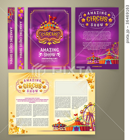 Vector circus flyer, banner 36469163