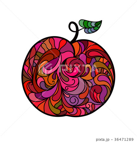 Apple hand drawing in doodle style Apple hand drawing in doodle style 36471289