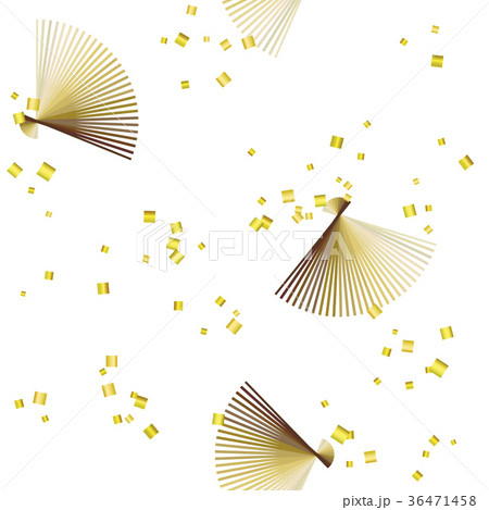 金箔扇（あけぼの）＜シームレス＞ 36471458