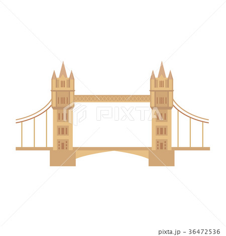 vector flat tower bridge of united kingdom icon vector flat tower bridge of united kingdom icon 36472536