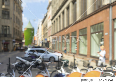 City life on Riga street in summer City life on Riga street in summer 36474358