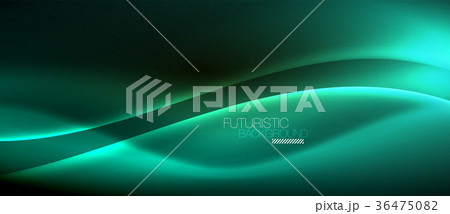 Neon glowing wave, magic energy and light motion Neon glowing wave, magic energy and light motion 36475082