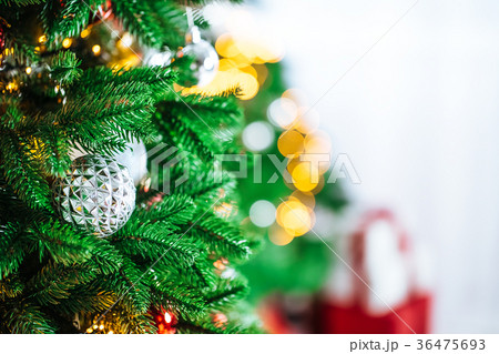 Christmas tree in Christmas living room. Beautiful 36475693