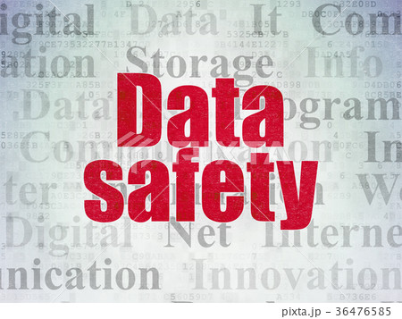 Data concept: Data Safety on Digital Data Paper 36476585