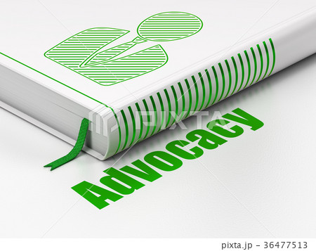 Law concept: book Business Man, Advocacy on white 36477513