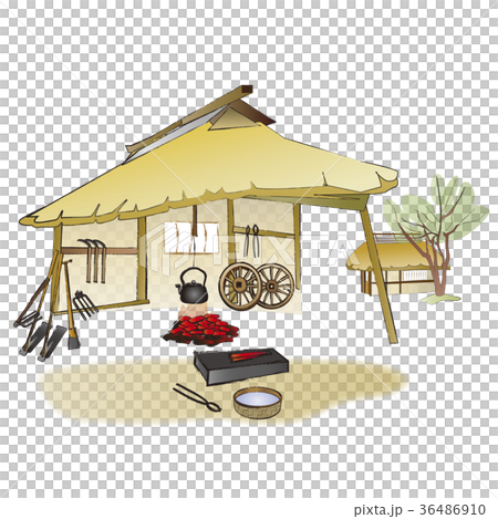 鍛冶屋 鍛冶場のイラスト素材 鍛冶屋 鍛冶場のイラスト素材