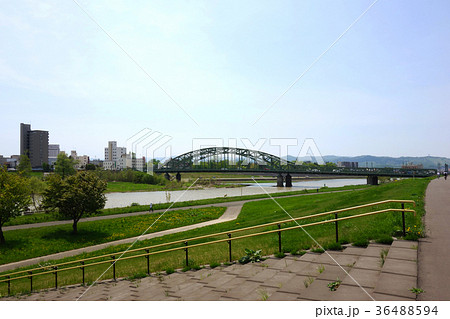 北海道旭川市　旭橋　風景素材 36488594