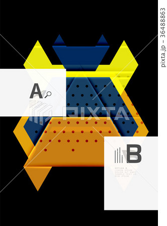 Color triangles background design 36488863