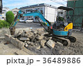 工事現場　ショベルカー 36489886