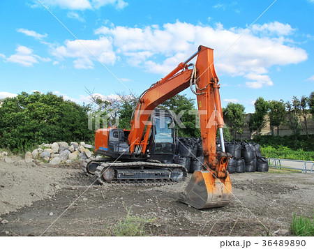 工事現場 ショベルカー 工事現場 ショベルカー 36489890