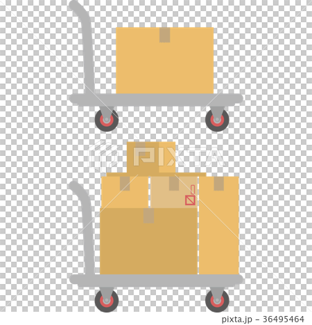 荷物が乗った台車 36495464