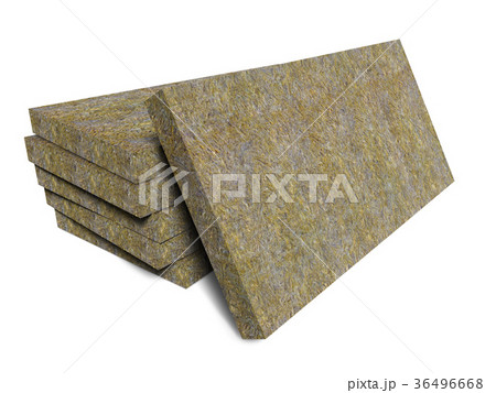 Mineral basalt rock wool mats stack 36496668