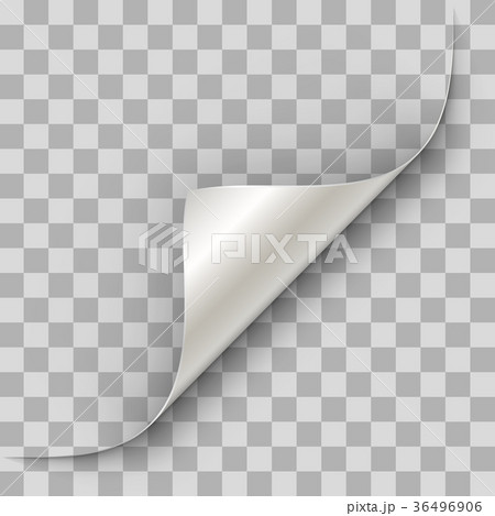 White paper page corner 36496906