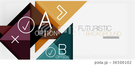 Minimalistic triangle modern banner design Minimalistic triangle modern banner design 36500102