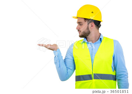 Angry builder or constructor yelling at somebody 36501851