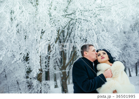 Horizontal portrait of the handsome groom softly 36501995