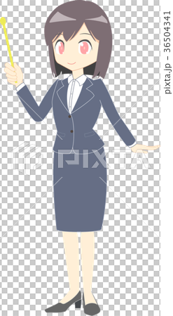 スーツの女性 指し棒 スーツの女性 指し棒 36504341
