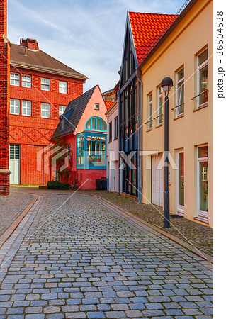 Medieval street Schnoor in Bremen, Germany 36504538