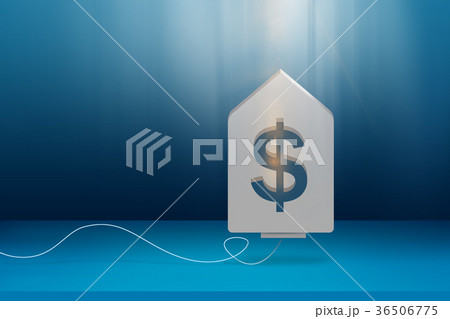 3d directional dollar engine on blue ground 3d directional dollar engine on blue ground 36506775