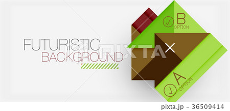 Square shapes banner design, geometric abstract Square shapes banner design, geometric abstract 36509414