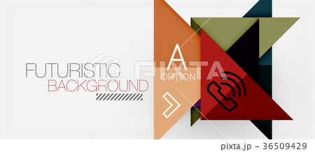 Minimalistic triangle modern banner design Minimalistic triangle modern banner design 36509429