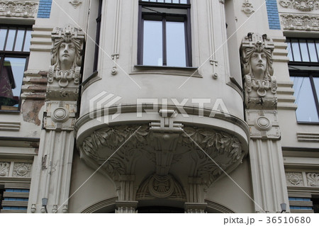 ユーゲントシュティール建築群　リガ　ラトヴィア　ヨーロッパ 36510680