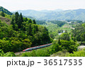 新緑の山々を抜ける秋田新幹線こまち 36517535